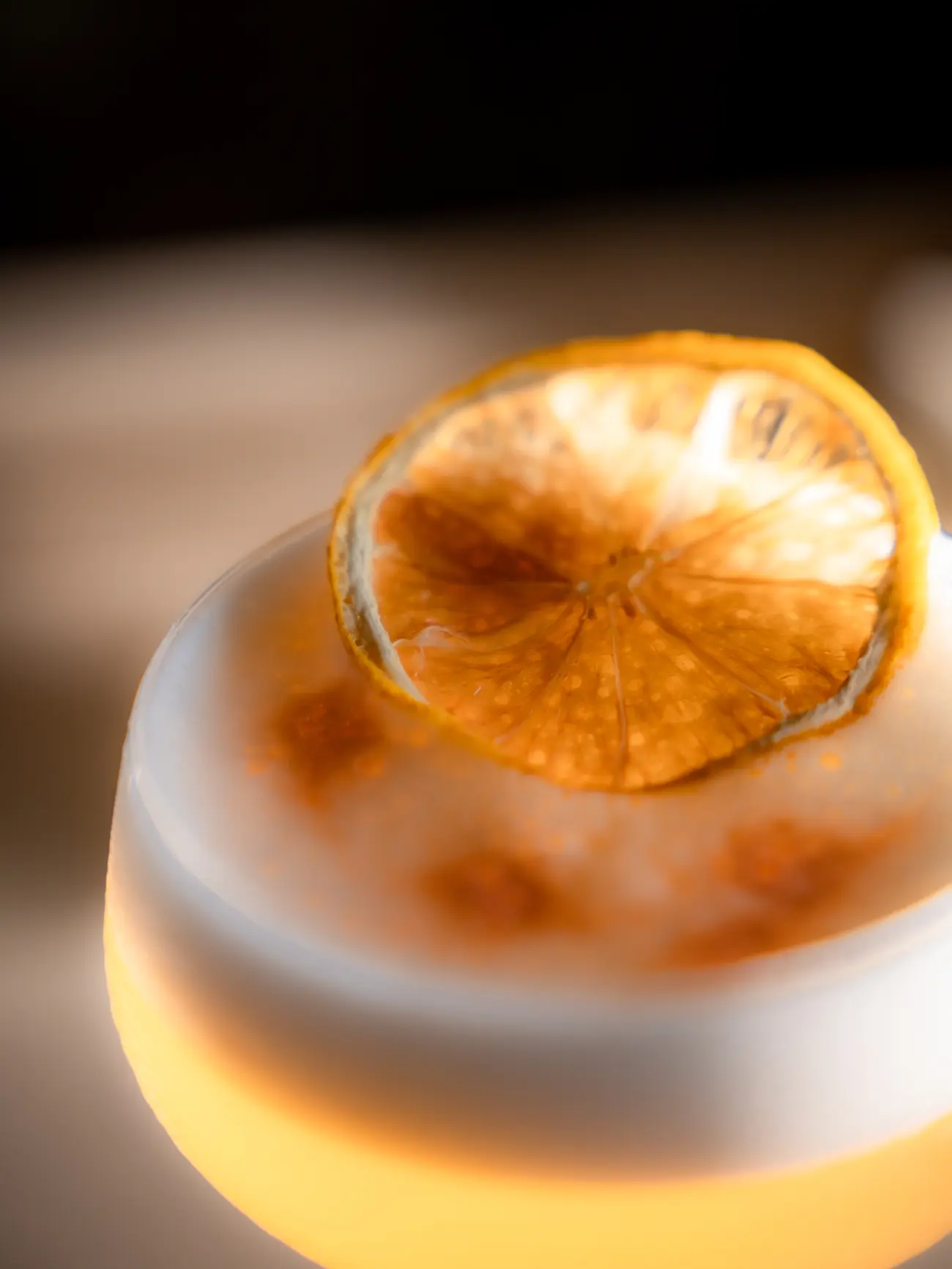 Cocktail in warm light